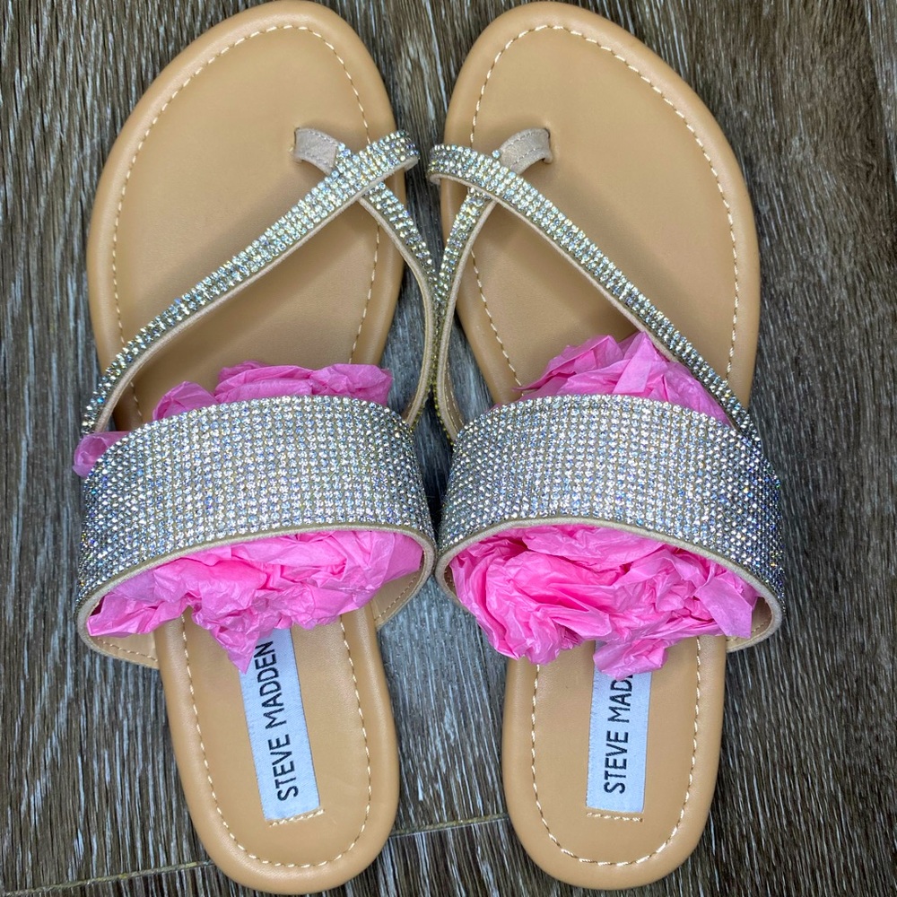 **SOLD** Steve Madden Rhinestone Sandals
